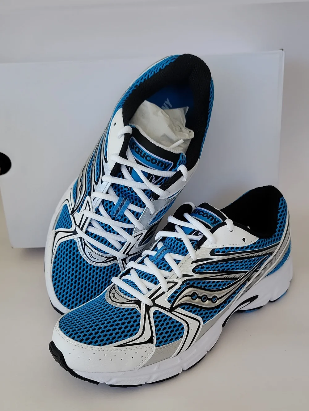Saucony Grid Ride Millennium White/Diva Blue S70812-27 Low Top Sneaker